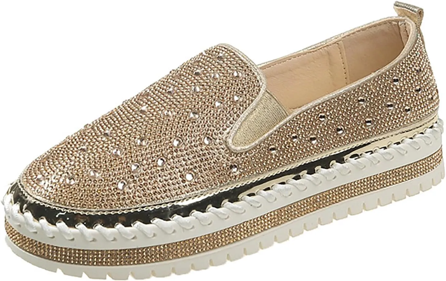 Large Size Foreign Trade 2024 Spring and Autumn New Thick Sole Lazy Casual Korean Edition Casual Womens Shoes Size 9