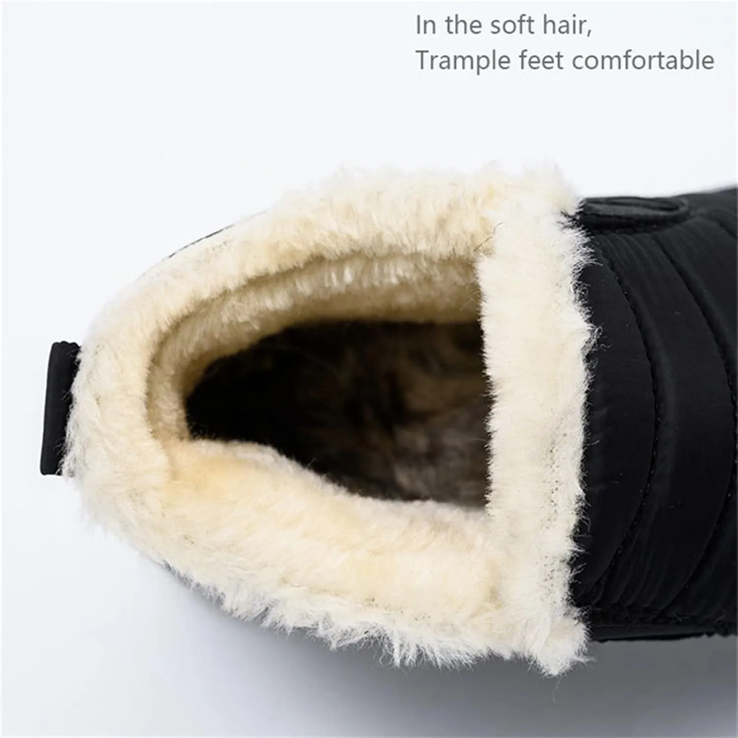 Lausiuoe Snow Boots For Women Waterproof Insulated Wide Width Warm Ankle Booties Slip On Outdoor Fur Lined Winter Shoes