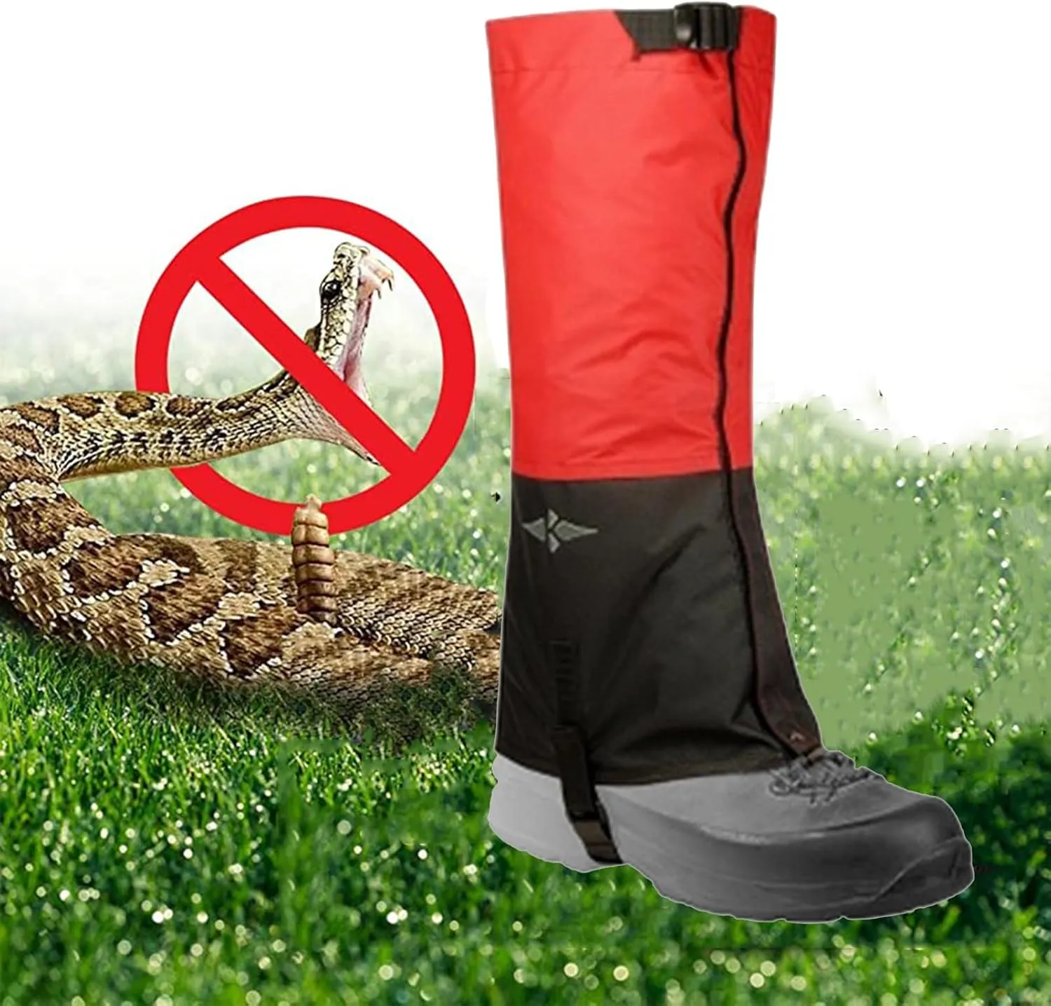 Leg Gaiters for Hiking Waterproof, Adjustable and Durable Leg Leggings Sand and Insect Proofing for Men and Women Walking Hunting Climbing Snowshoeing