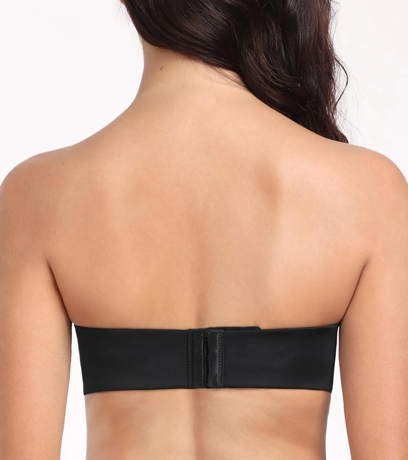 Lemorosy Women's Wireless Push Up Plunge Padded Non-Slip Invisible Strapless Bra