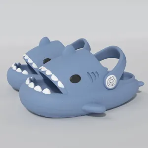 Light Blue Shark Kids Sandals