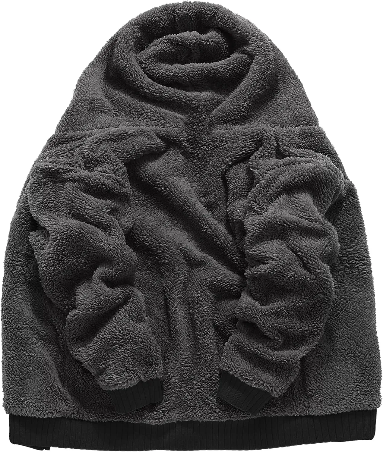 Little Beauty Men Hoodies Full Zip Up Jacket Fleece Sherpa Lined Heavyweight Sweashirts Winter