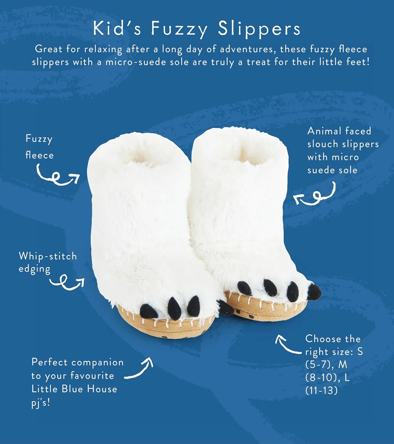 Little Blue House by Hatley Girls' Hi-top Slouch Animal Slipper
