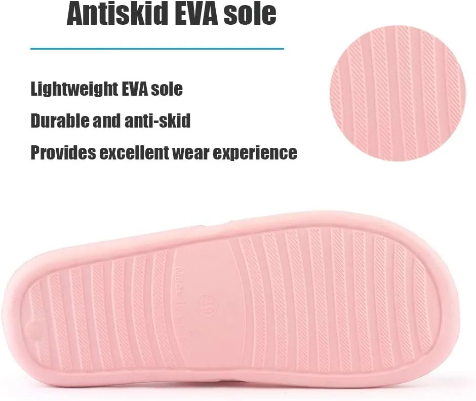 LM Women Shower Slippers Bathroom Slippers Sandals House Slippers Non Slip Shoes Dorm Shoes