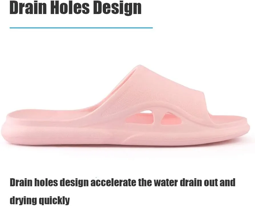 LM Women Shower Slippers Bathroom Slippers Sandals House Slippers Non Slip Shoes Dorm Shoes