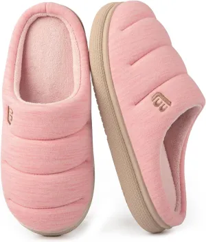 LongBay Women's House Slippers Ultra-Soft Memory Foam Bedroom Shoes Slip On Clogs for Indoor Outdoor