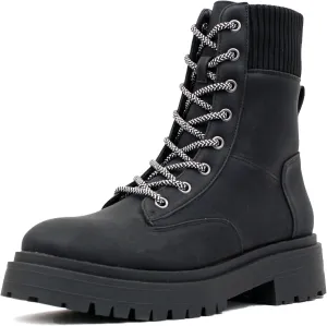 Luckers Women’s Lace Up Side Zipper Platform Boots