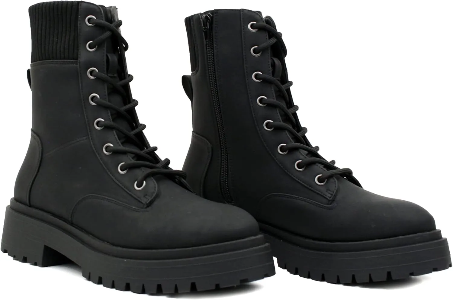 Luckers Women’s Lace Up Side Zipper Platform Boots