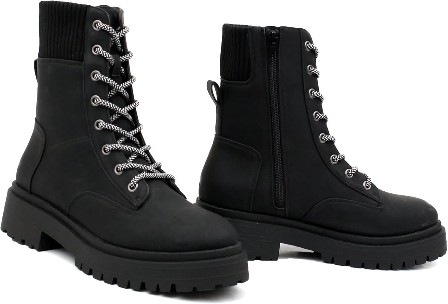 Luckers Women’s Lace Up Side Zipper Platform Boots