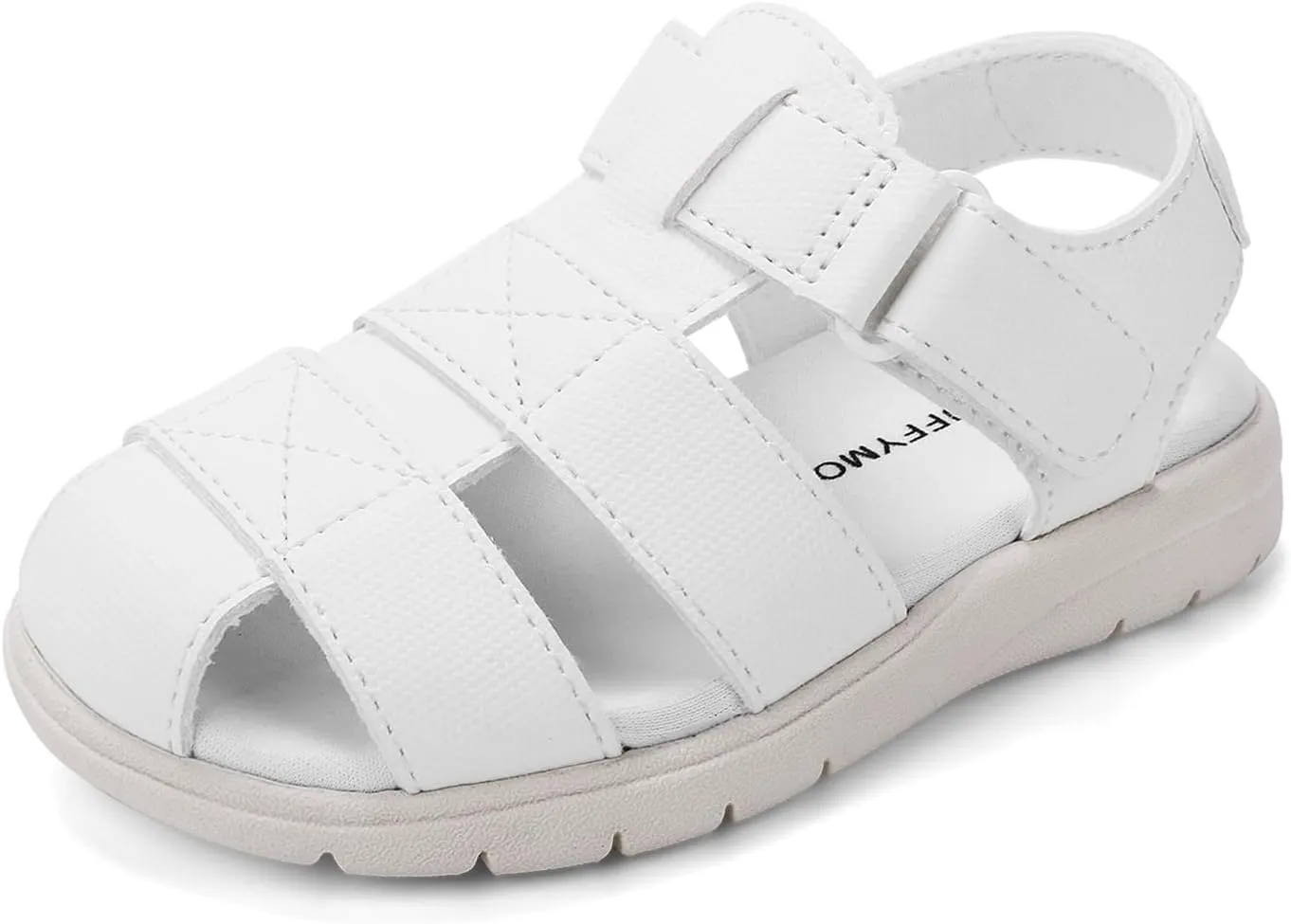 Luffymomo Boys Girls Sandals Closed Toe Lightweight Shoes Adjustable Beach Summer Sandal for Toddler Kids