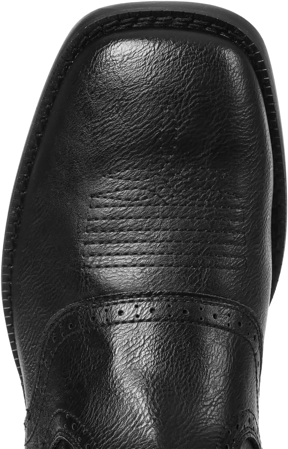 Lyrisiphy Cowboy Boots for Men Western Boots Durable Work Boots Square Toe Embroidered Traditional Country Boots Pull On Slip Resistant Boots