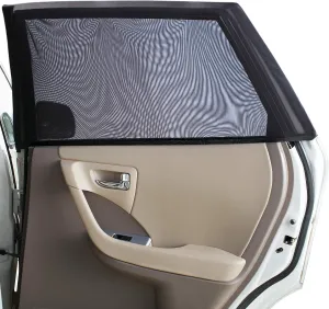 Magnelex Sock Style Window Shades for Baby Block Sun Rays to Keep Passengers, Pets and Car Interior Cool and Comfortable Elasticized Universal Mesh Shades Fit Most Vehicles (2 Pack)