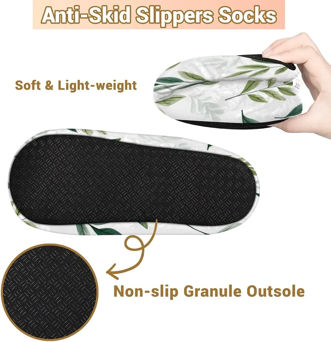 Maple Leaves Rustic Soft Home Slippers for Women Lightweight Men's House Shoes Women's Slippers