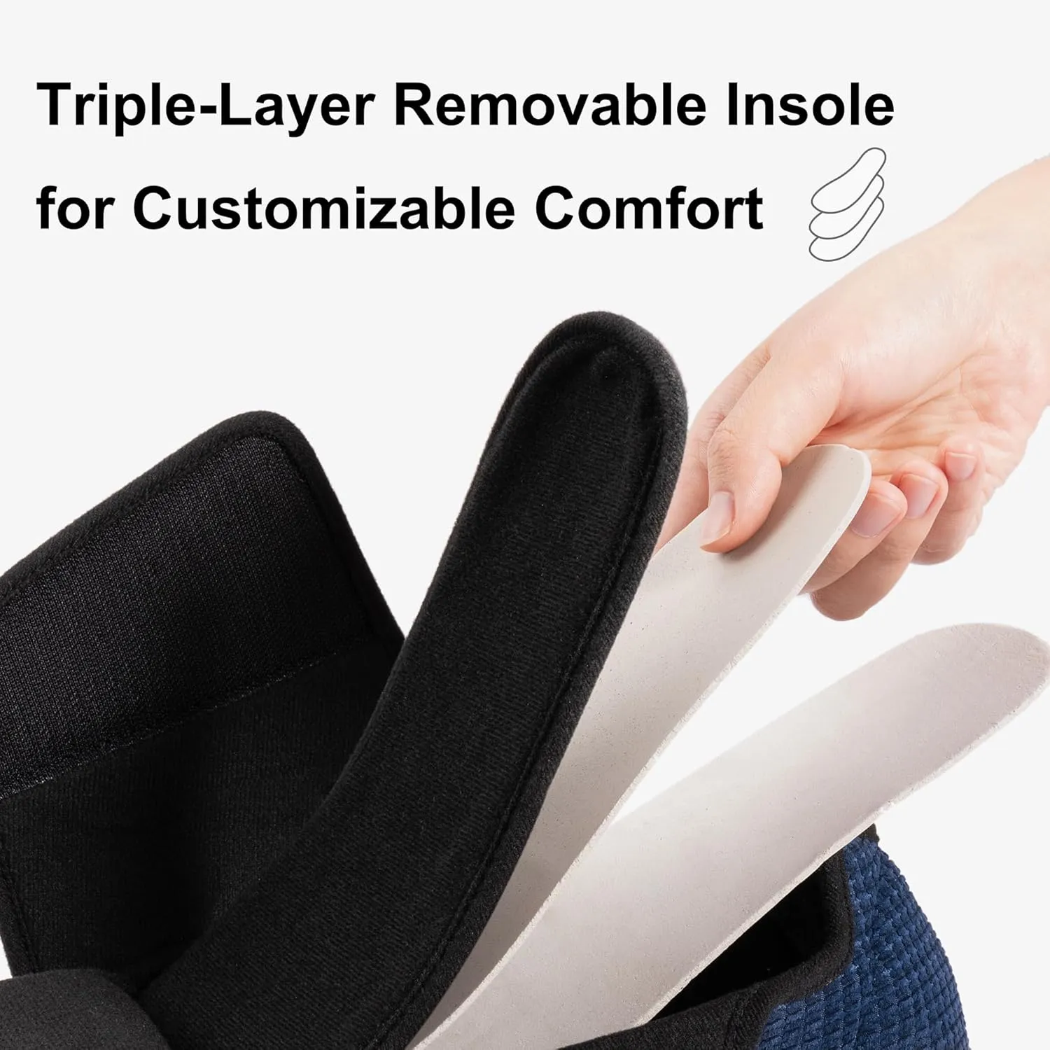 Men's Adaptive Wide Width Diabetic Comfort Slipper Shoe