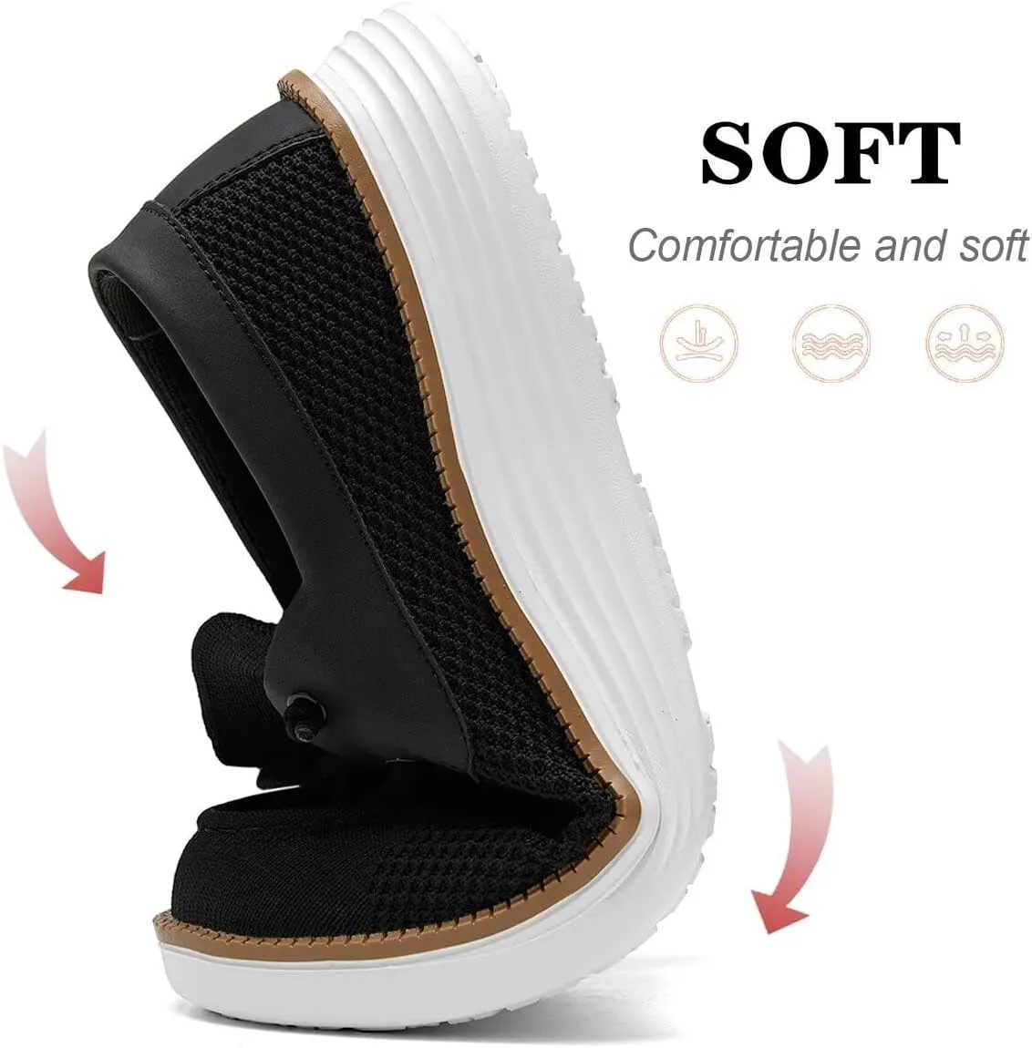 Mens Boat Shoes Casual Loafers Slip On Walking Dress Sneakers Mesh Business Oxfords Work Lightweight Soft Sole