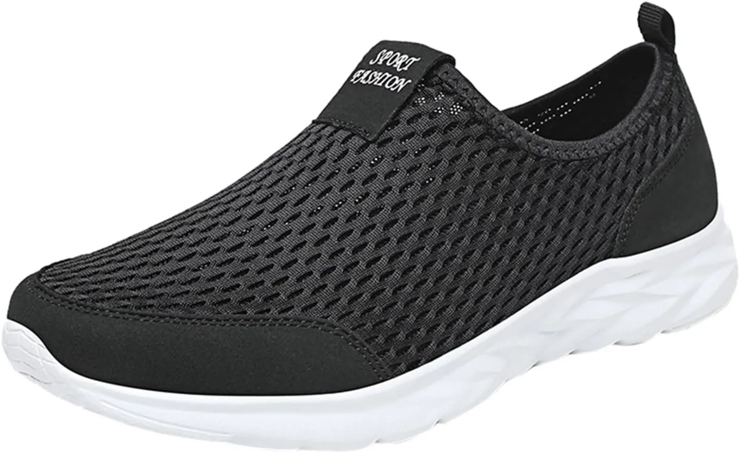 Men's Breathable Mesh Slip on Walking Shoes Lightweight Non Slip Running Shoes Casual Fashion Sneakers Mesh Workout Sports Shoes for Men