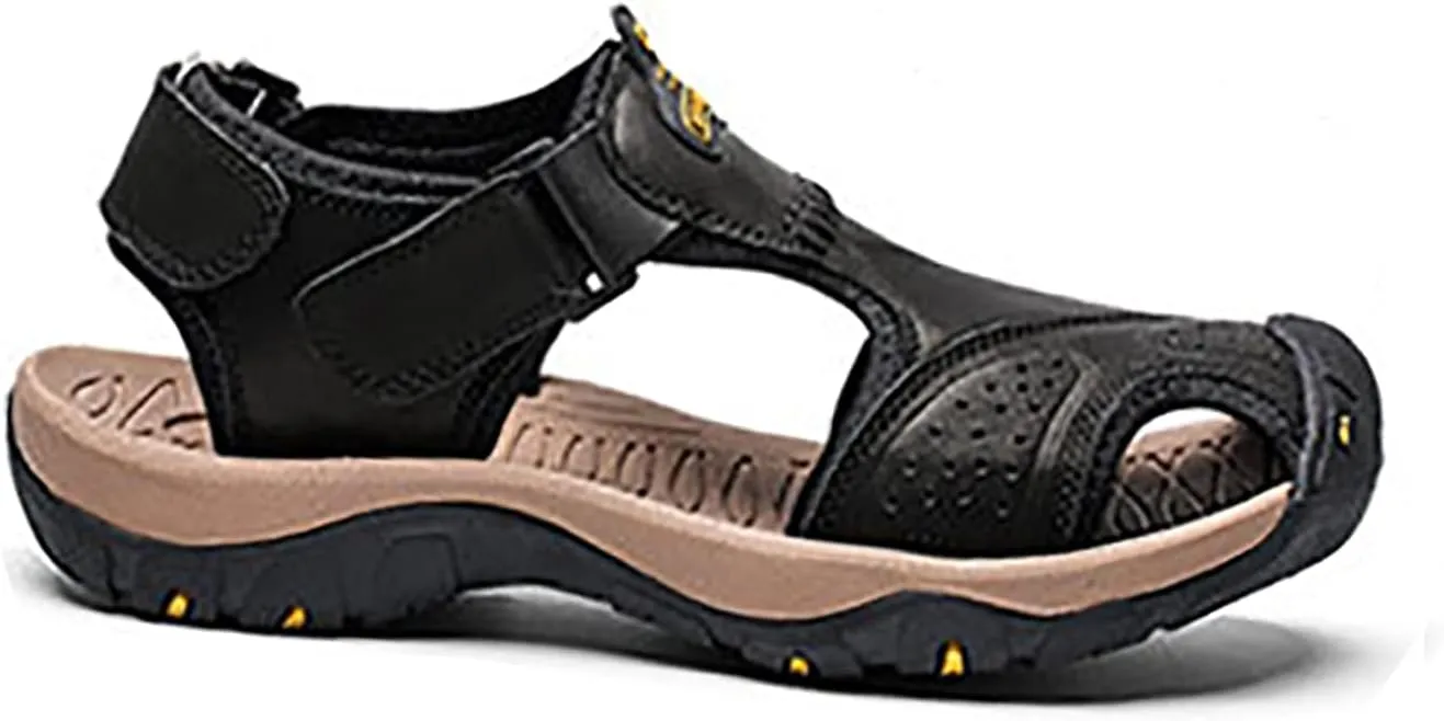Men's Closed Toe Walking Sandals Athletic Sports Sandals Summer Outdoor Beach Water Shoes