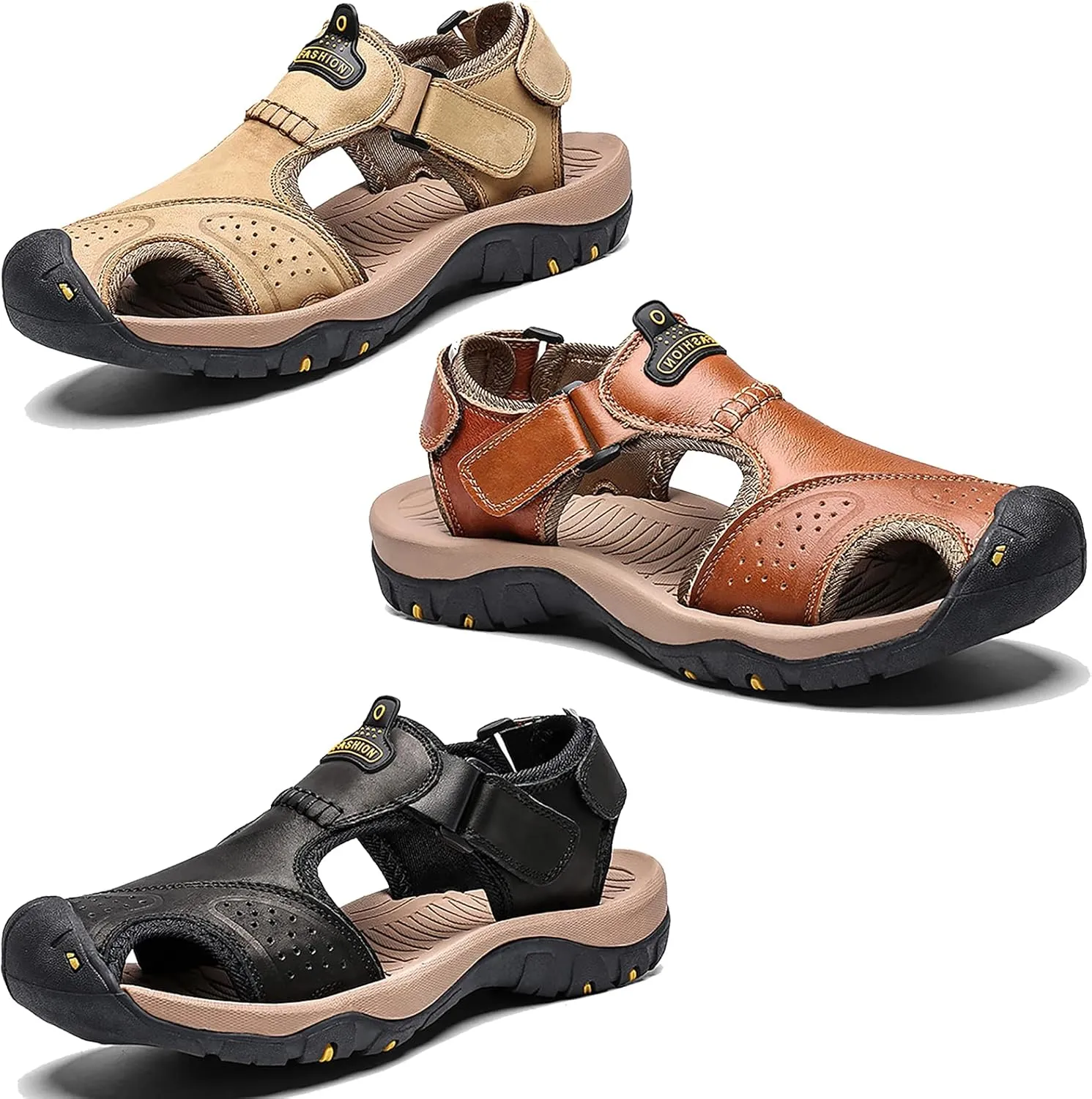 Men's Closed Toe Walking Sandals Athletic Sports Sandals Summer Outdoor Beach Water Shoes
