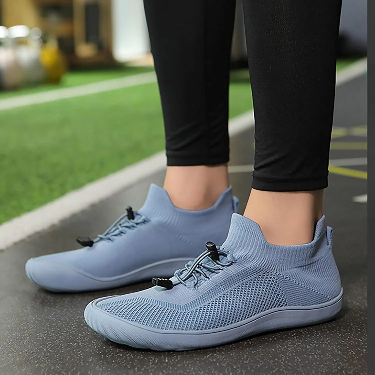 Mens Dress Shoes Casual Oxfords Shoes Knit Lightweight Tennis Shoes Men Comfortable Business Casual Shoes Platform Sneakers Black Tennis Shoe Loafers Casual Slip On