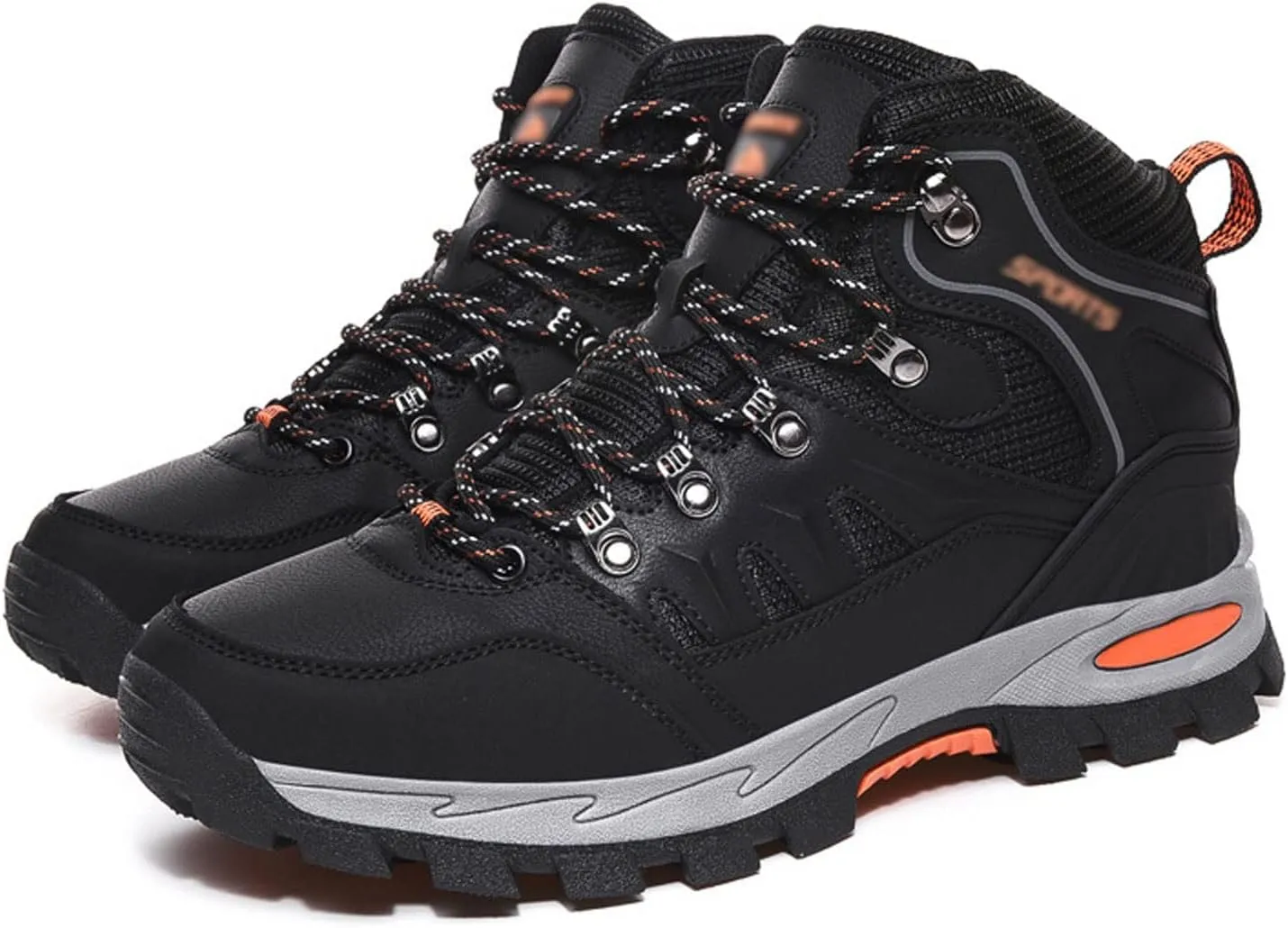 Men's Hiking Shoes, High Top, Outdoor, Camping, Open Air, Mountain Climbing, Hiking (Color : Black, Size : 10.5)