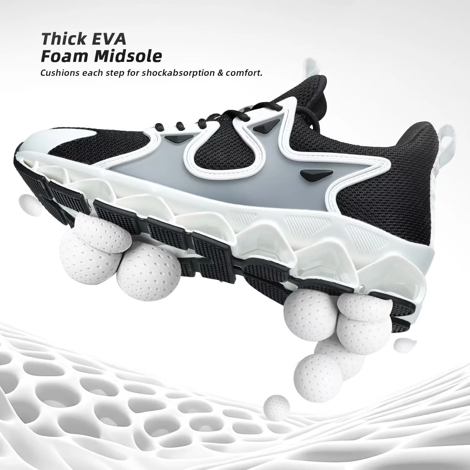 Mens Running Shoes Blade Fashion Sneakers Casual Slip on Tennis Walking Athletic Sport Trainers Zapatillas para Hombre