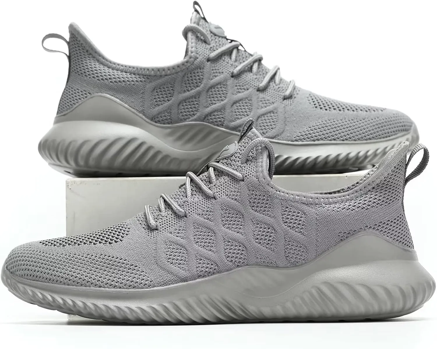 Mens Running Shoes Slip on Tennis Walking Sneakers Casual Mesh Breathable Lightweight Work Sport Shoes