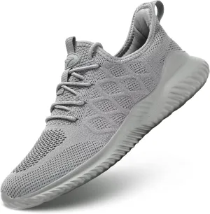 Mens Running Shoes Slip on Tennis Walking Sneakers Casual Mesh Breathable Lightweight Work Sport Shoes