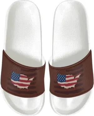 Men's Sandals Slides Soft Slippers Non-Slip Casual White Sole Bathroom Shoes Beach Sandals