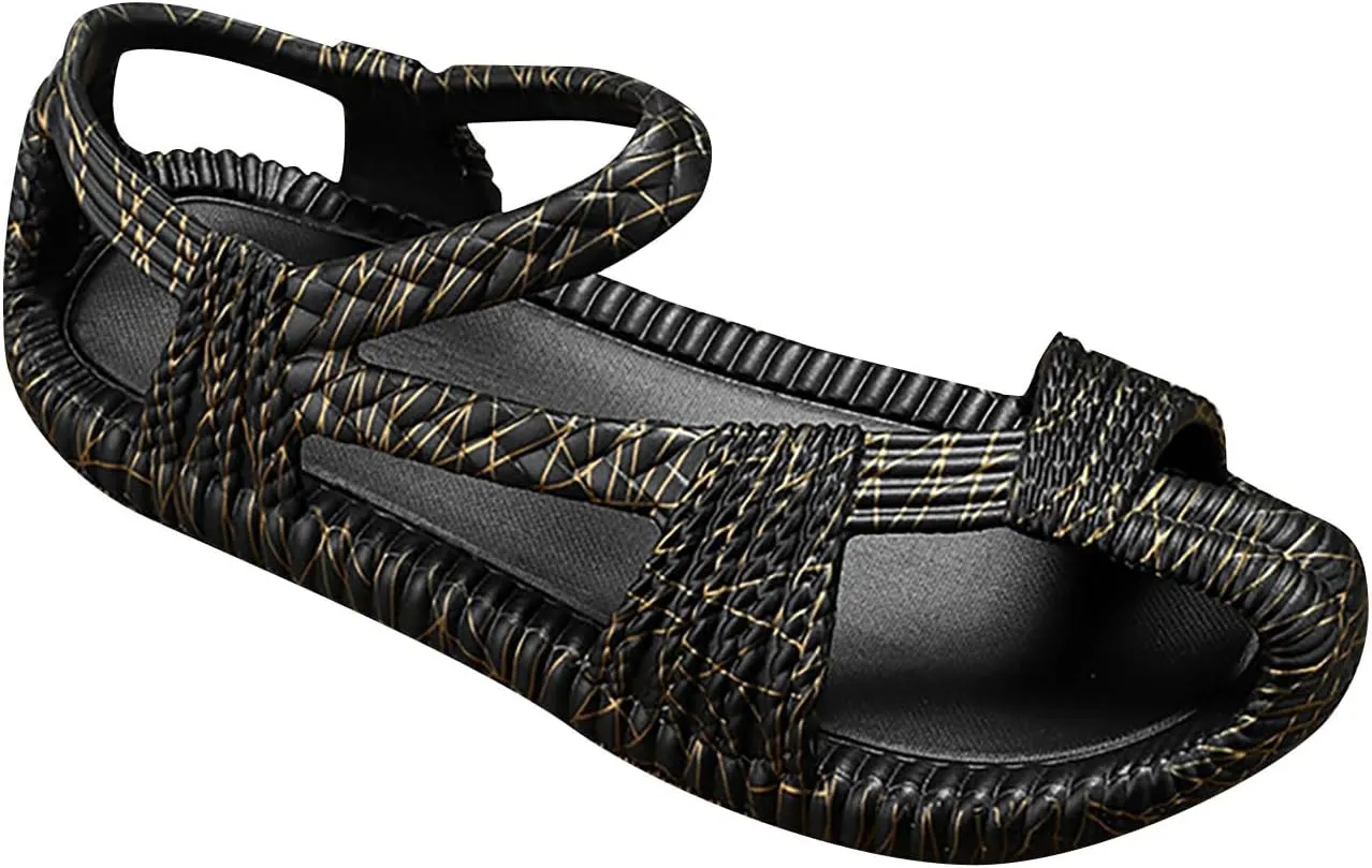 Men's Sandals Sports Lightweight Soft Beach Sliding Outdoor Remote Thong Slippers for Summer Activities