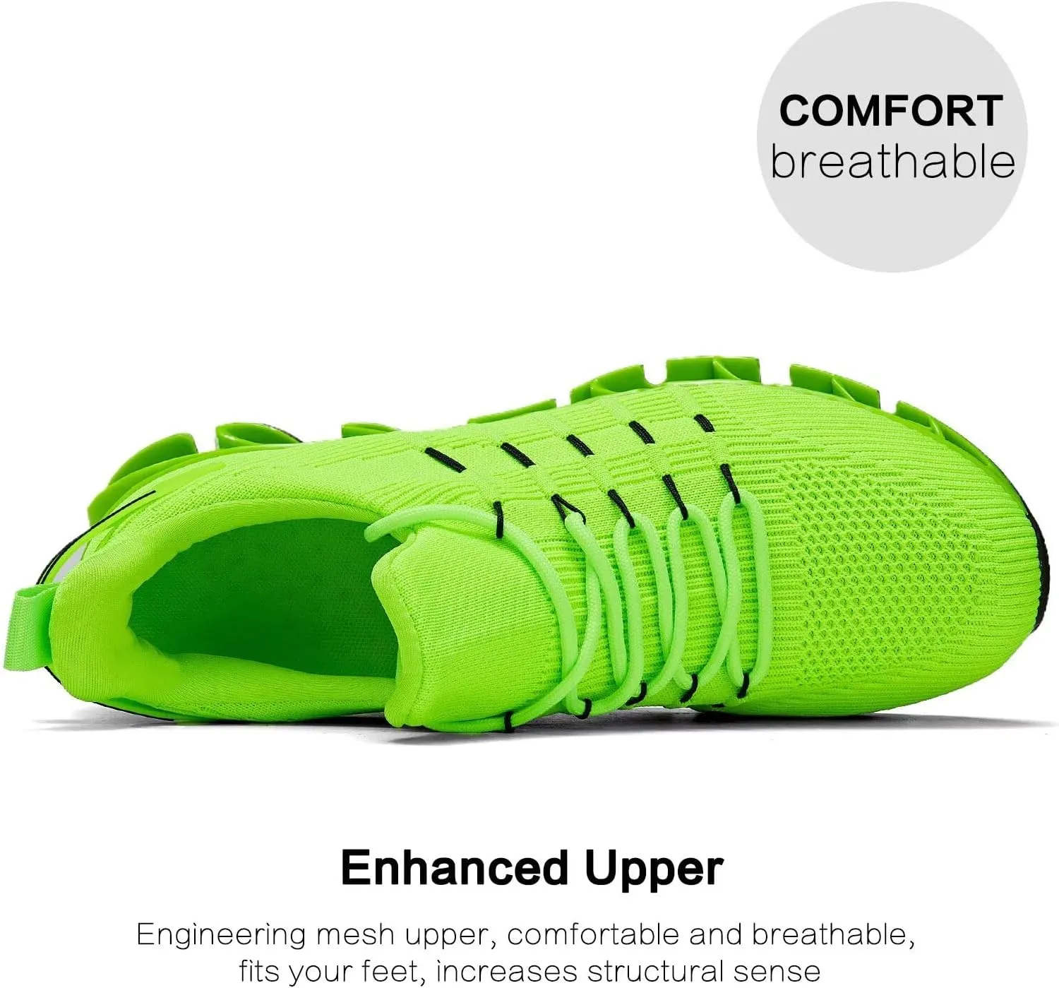 Mens Slip On Walking Shoes Blade Non Slip Tennis Running Shoes Lightweight Workout Breathable Mesh Fashion Sneakers