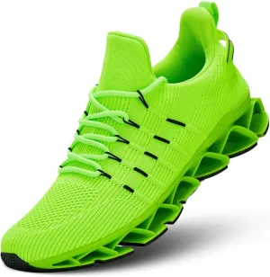 Mens Slip On Walking Shoes Blade Non Slip Tennis Running Shoes Lightweight Workout Breathable Mesh Fashion Sneakers