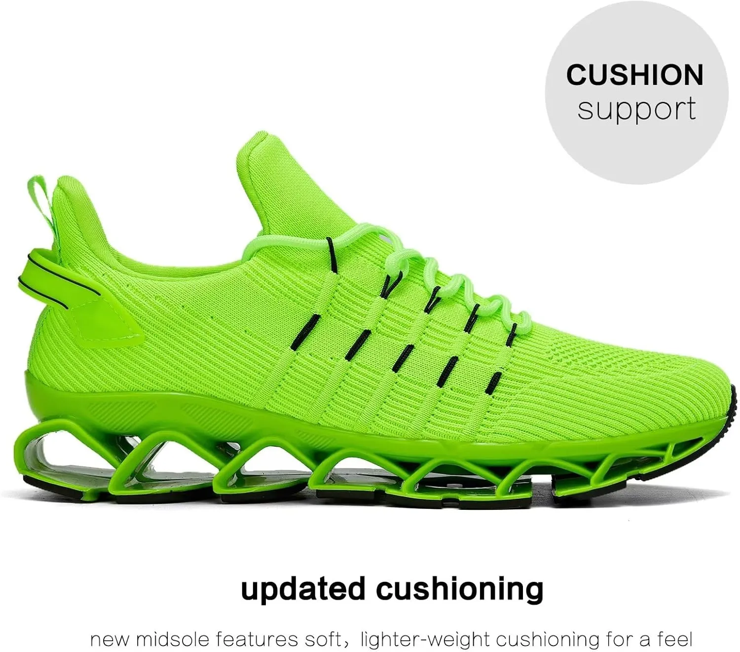 Mens Slip On Walking Shoes Blade Non Slip Tennis Running Shoes Lightweight Workout Breathable Mesh Fashion Sneakers