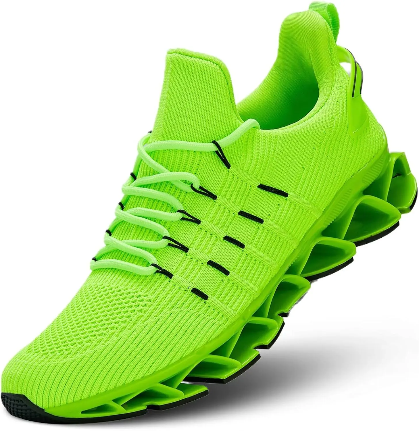 Mens Slip On Walking Shoes Blade Non Slip Tennis Running Shoes Lightweight Workout Breathable Mesh Fashion Sneakers