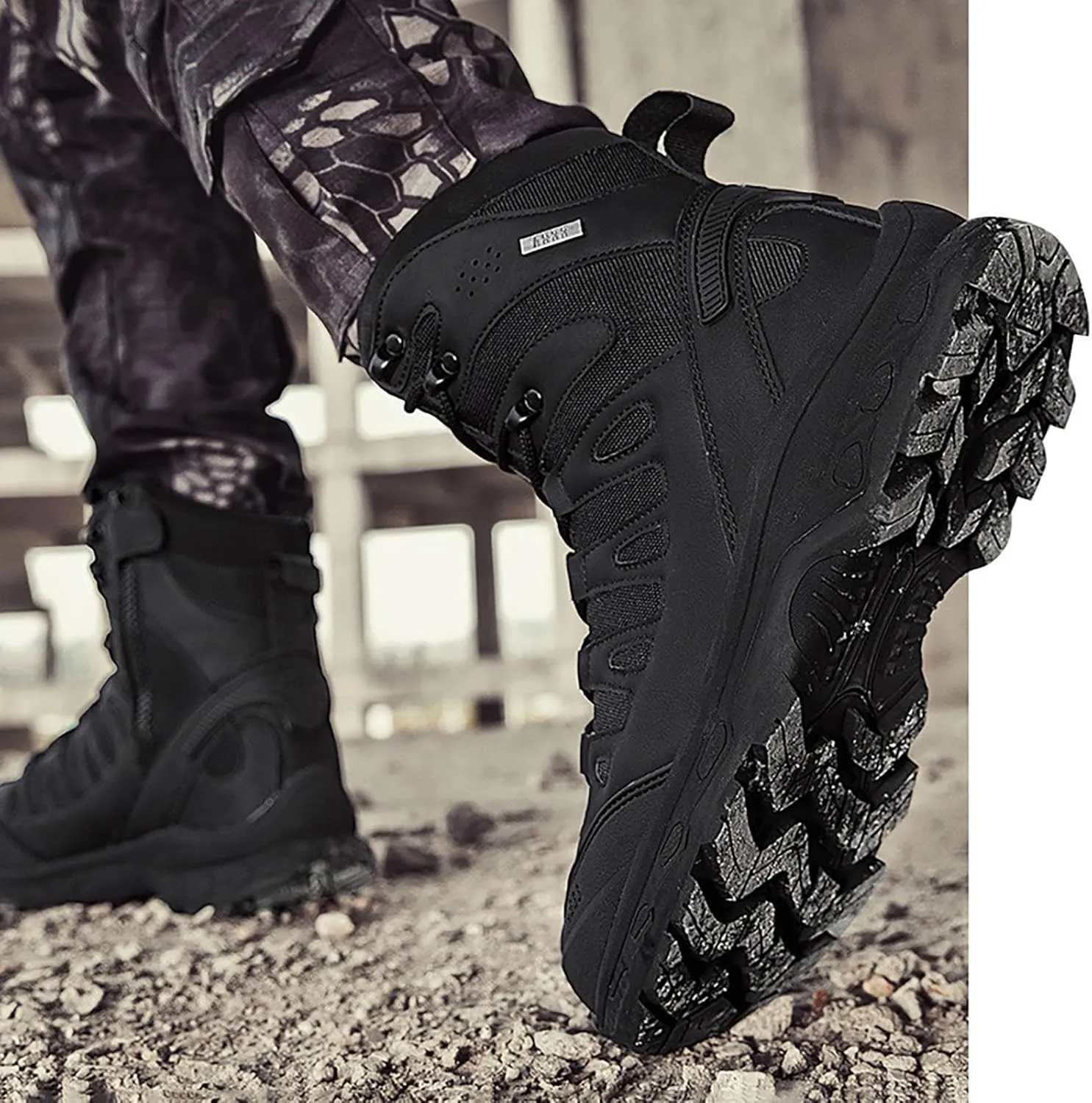 Men's Slip on Walking Shoes Comfort Memory Foam Hiking Snow Boots Breathable Fashion Sneakers Non Slip Arch Support Vacation Workout Tennis Shoes Wide Width