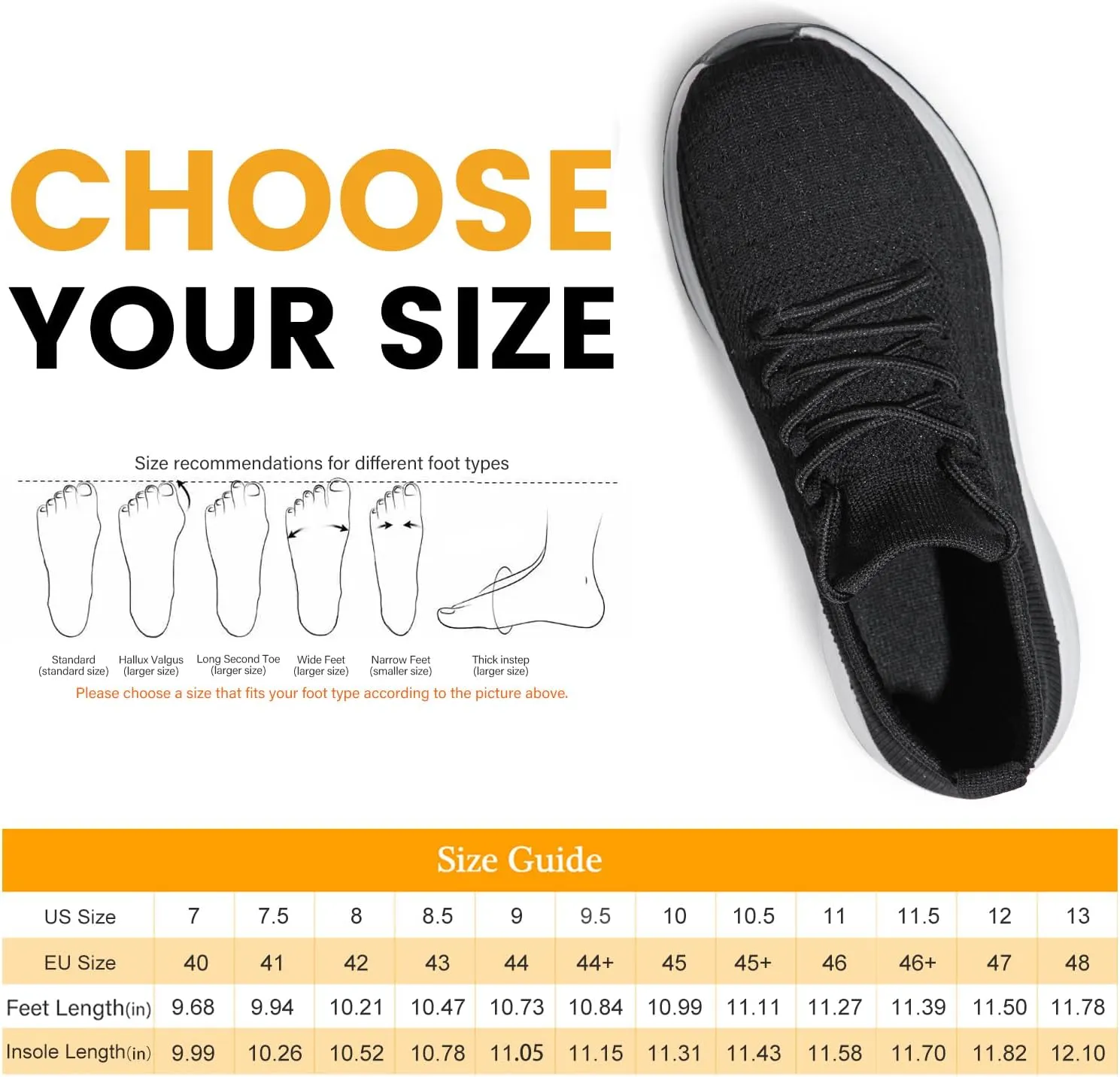 Mens Slip on Walking Shoes Comfort Sock Shoes Non Slip Mesh Casual Running Sneakers