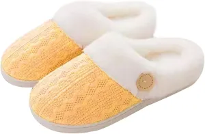 Men's slippers Couple Shoes Soft Plush Cotton Slippers Floor Indoor Home Slippers Women Shoes Winter Warm Slip On Scuff Clogs For Bedroom Women's slippers