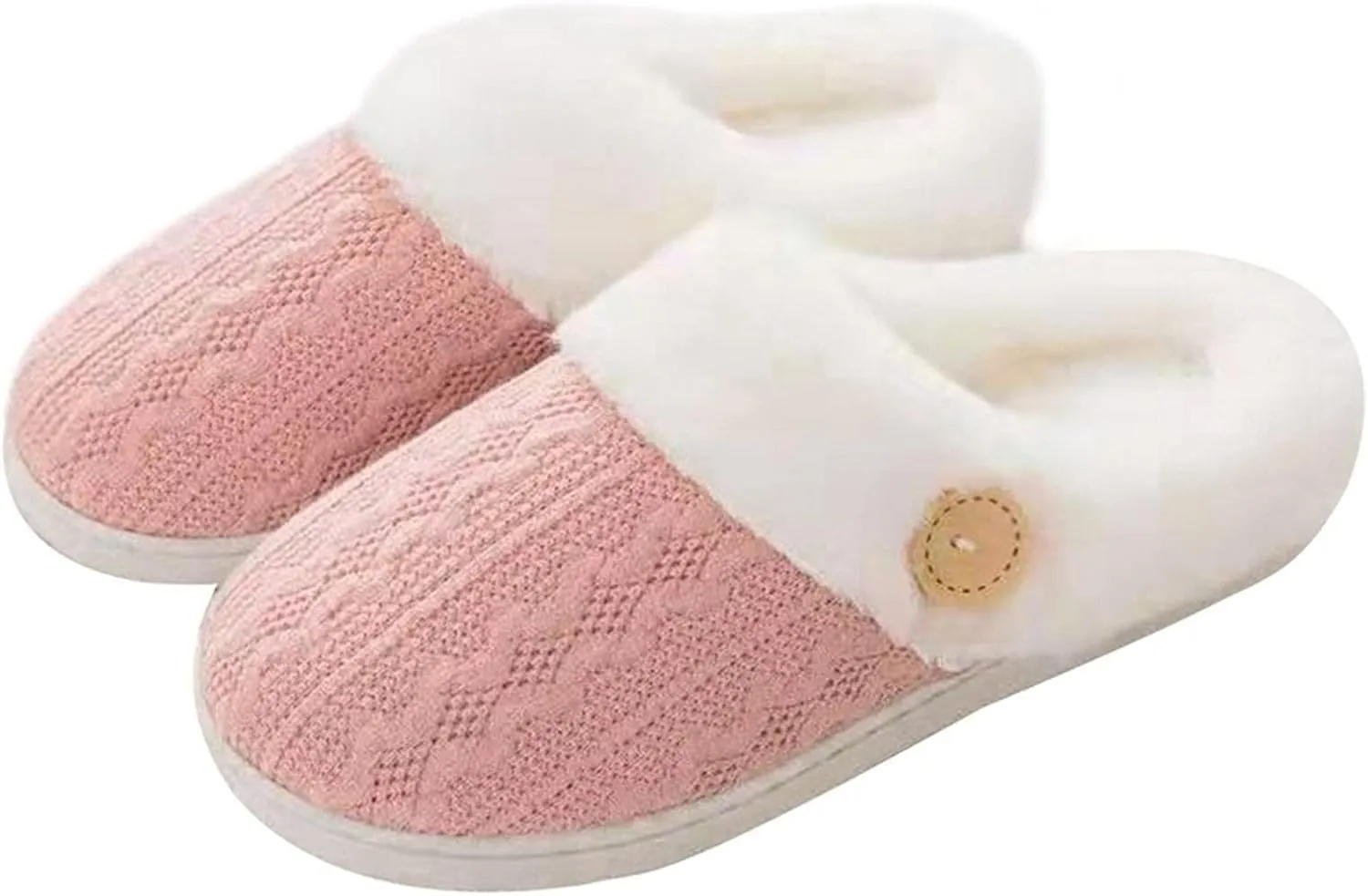 Men's slippers Couple Shoes Soft Plush Cotton Slippers Floor Indoor Home Slippers Women Shoes Winter Warm Slip On Scuff Clogs For Bedroom Women's slippers