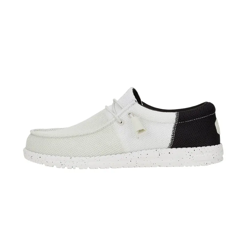 Men's Wally Tri Varsity Mesh White/Black