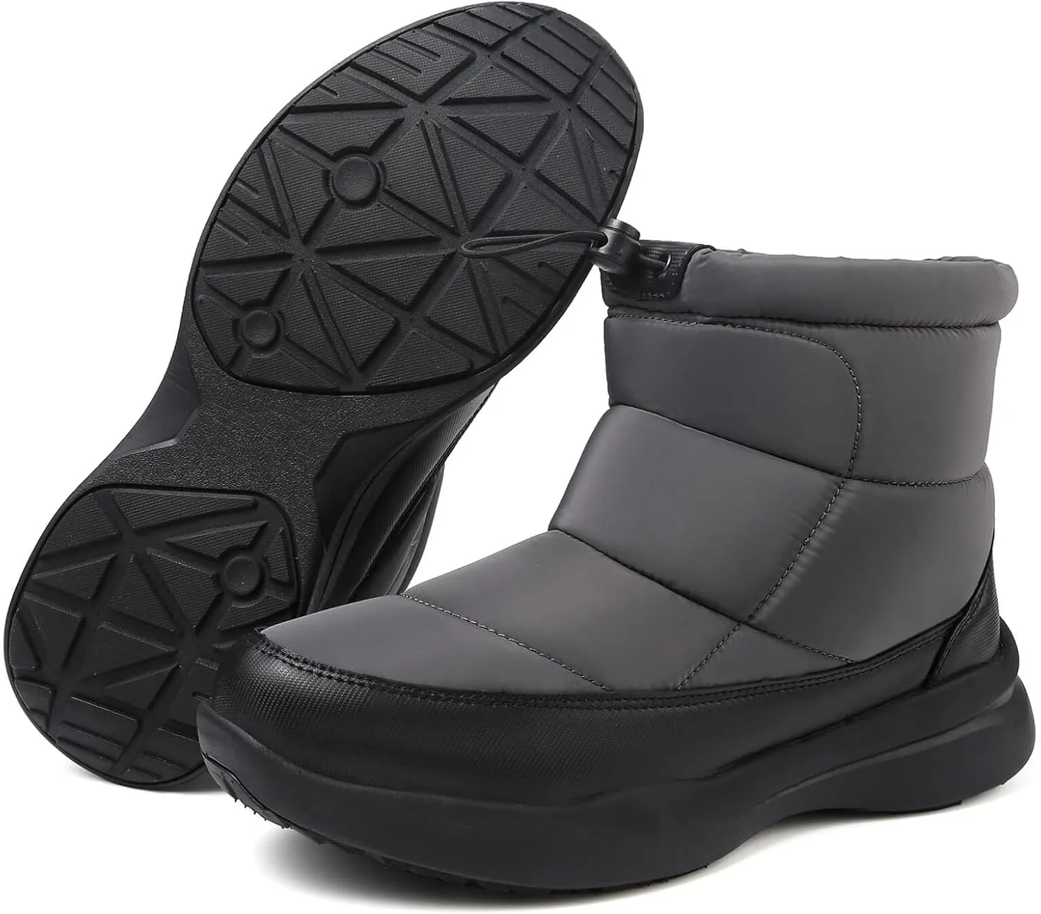 Men's Winter Snow Boots Warm Fur Lined Waterproof Anti Slip Warm Boots Outdoor Walking Boots Comfortable and Lightweight Ankle Boots for Men