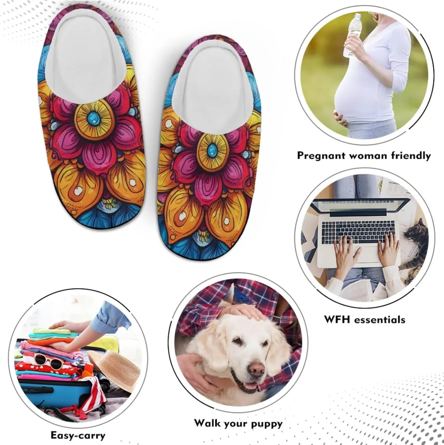 Men's Women's Non-slip Slippers, Flannel Warm Soft Cozy Slippers, House Bedroom Indoor/Outdoor Warm Shoes, Size 2-12