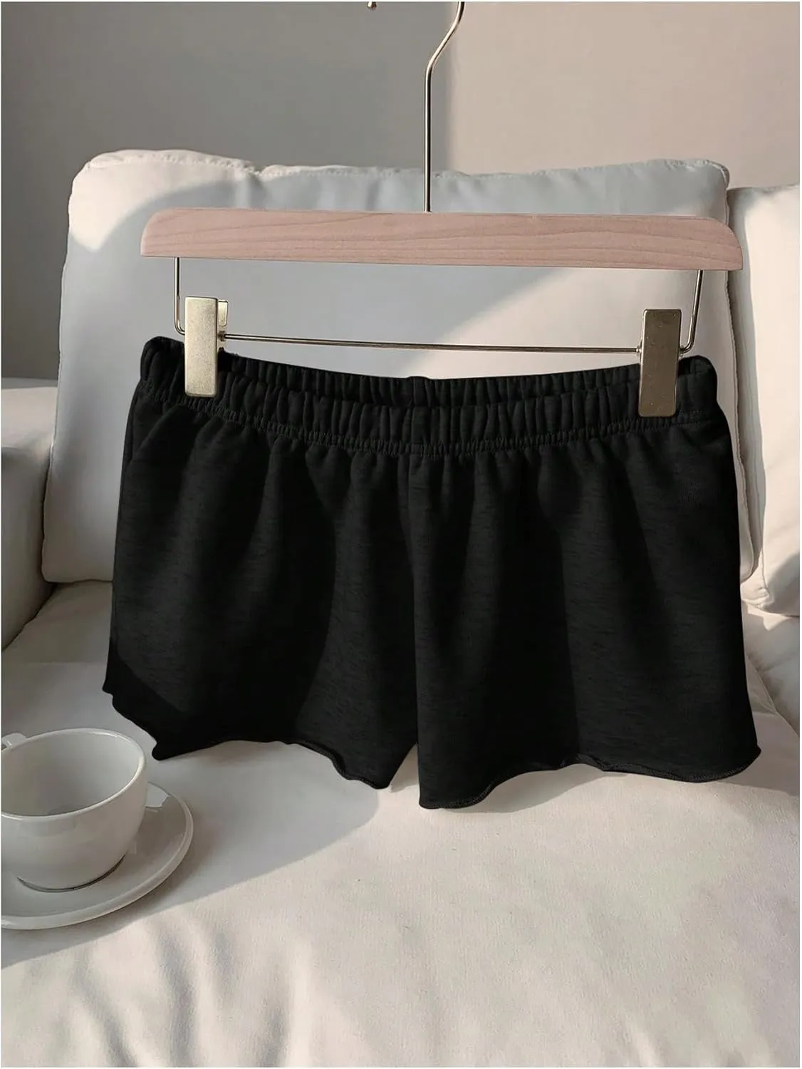 Milumia Women's Drawstring Low Waist Mini Sweat Shorts Casual Summer Workout Track Lounge Shorts