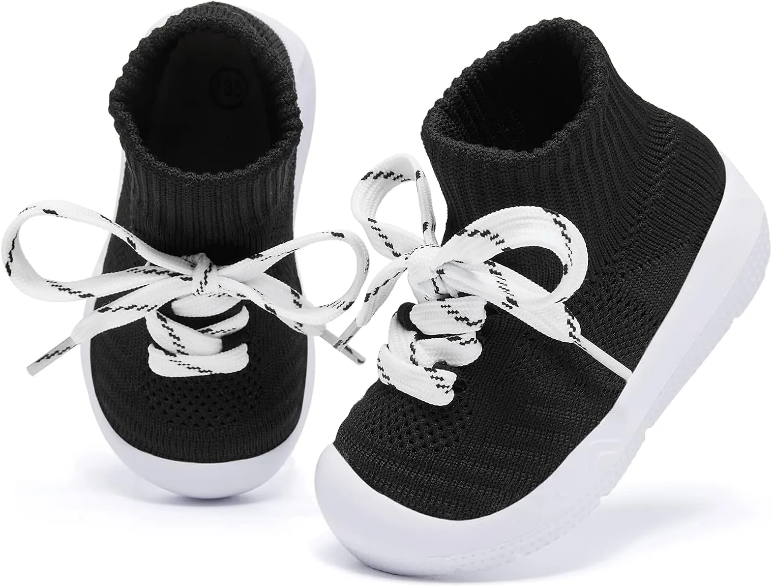 MORENDL Baby Sock Shoes Toddler Sneakers Infant Tennis Slip On Walking Shoes Boys & Girls Non-Slip Slippers