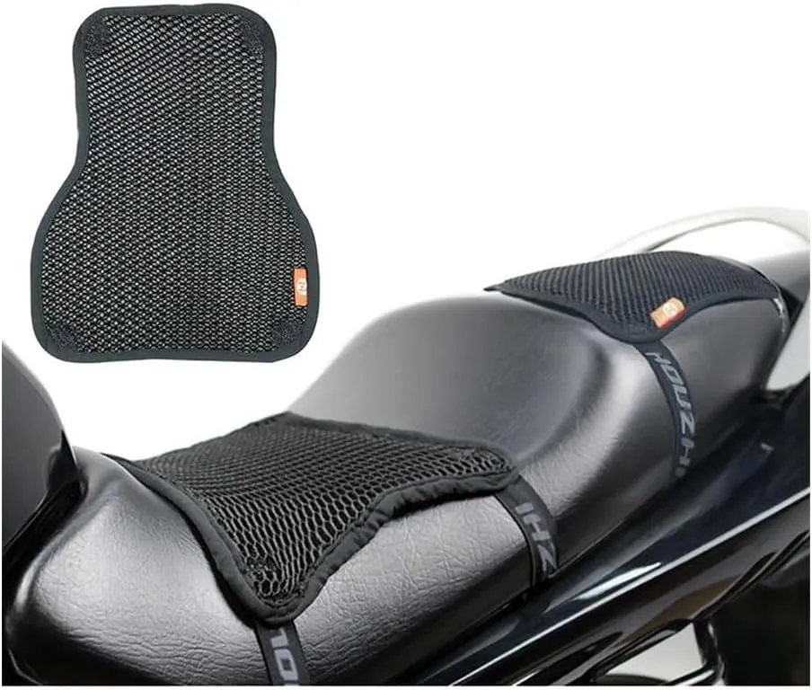 Motorcycle Saddle Cover Motorcycle Seat Cushion Breathable Heat Insulation Air Pad Cover Anti Slip Sunscreen Honeycomb Motorcycle Seat Cover
