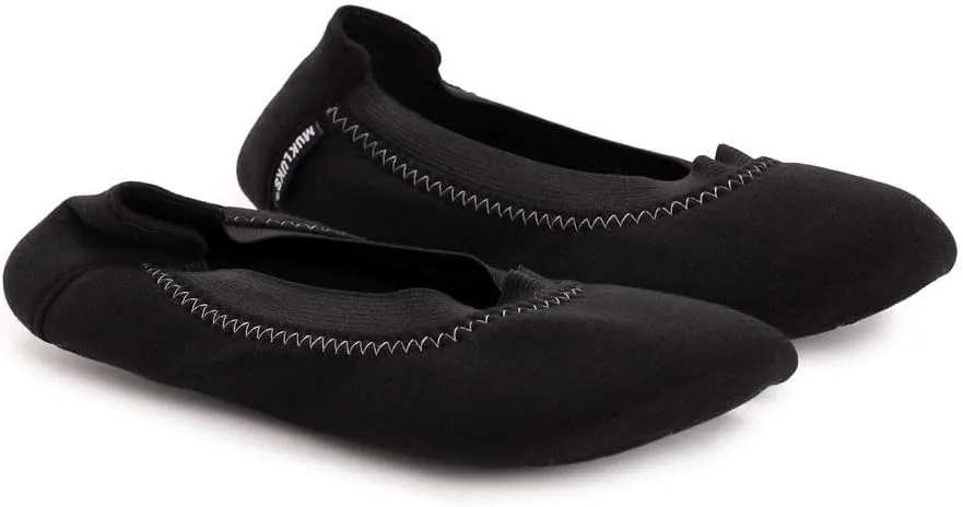 MUK LUKS Women's 2 Pack Travel Ballerina Set Slipper