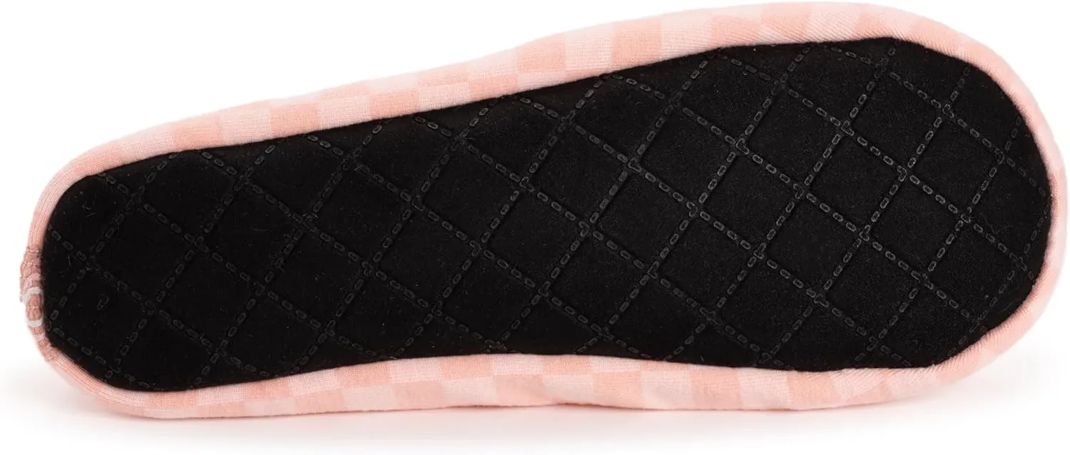 MUK LUKS Women's Cozy Ballerina Slipper with Sherpa Lining