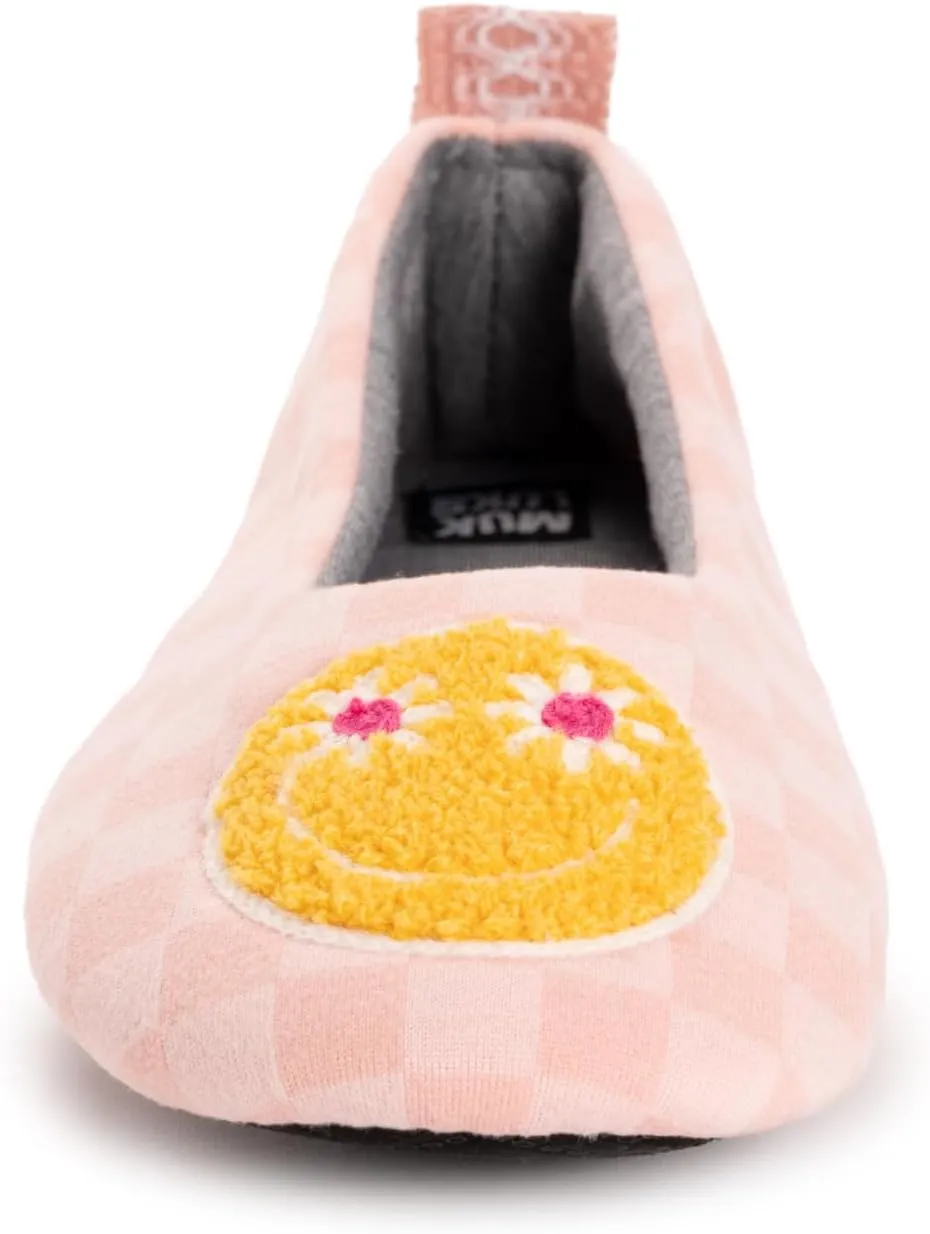 MUK LUKS Women's Cozy Ballerina Slipper with Sherpa Lining