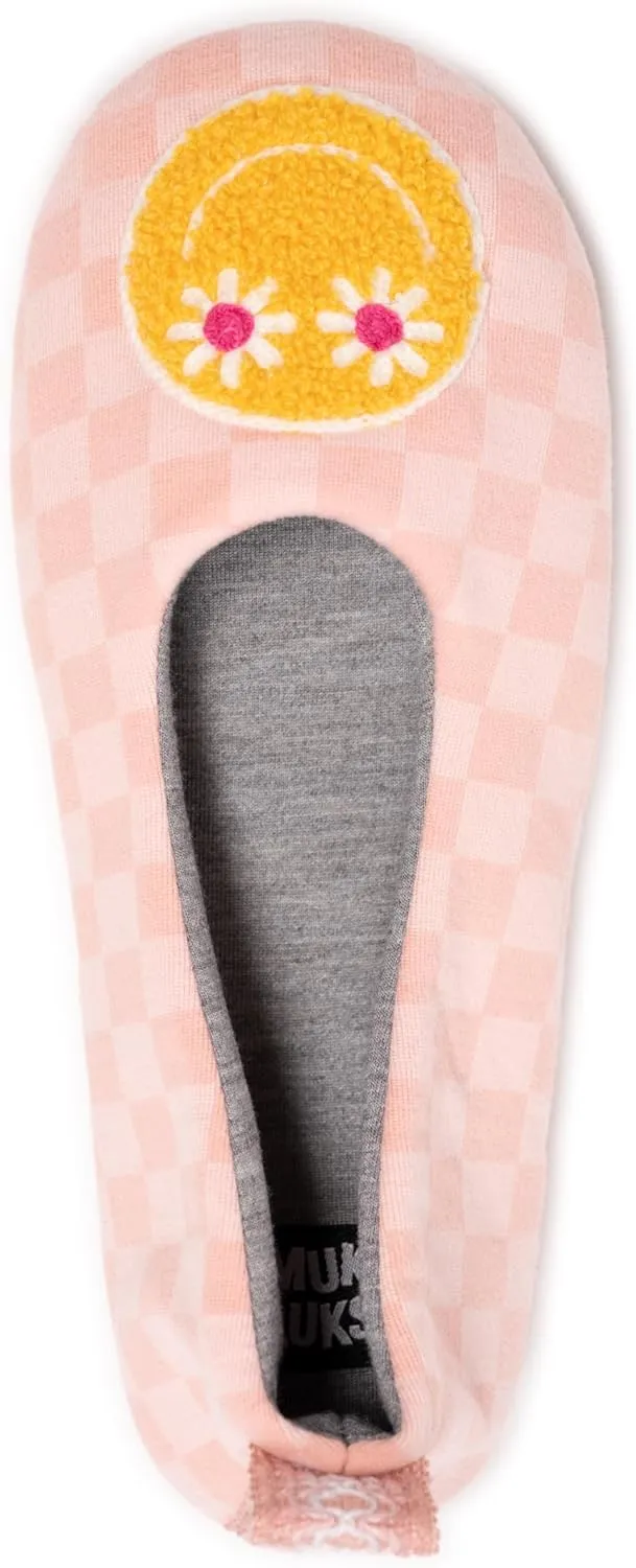 MUK LUKS Women's Cozy Ballerina Slipper with Sherpa Lining