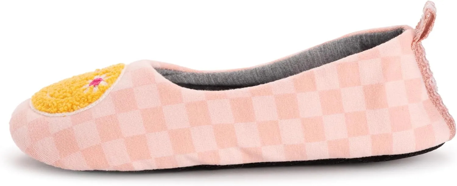 MUK LUKS Women's Cozy Ballerina Slipper with Sherpa Lining