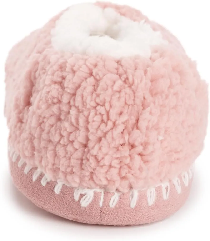 MUK LUKS Women's Sherpa Ballerina Slipper with Applique