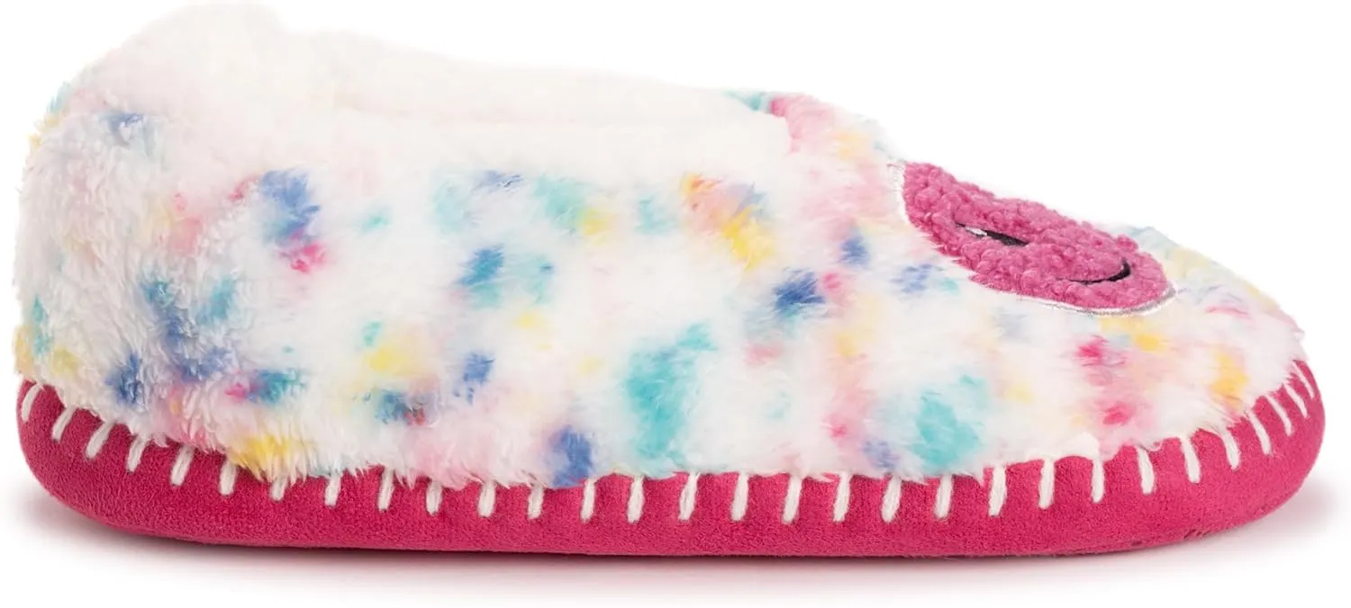 MUK LUKS Women's Sherpa Ballerina Slipper with Applique
